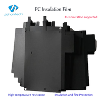 Film isolant en PC noir Johan UL94 V-0, haute résistance et résistant à la chaleur, pour transformateur et batterie