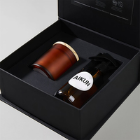 Ensemble cadeau de bougies parfumées AIKUN, diffuseur d'arômes en roseau, cire de soja de qualité supérieure, personnalisé, pour les fêtes, vente en gros, boîte de luxe