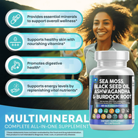 Capsules de multivitamines naturelles, 60 unités, durée de conservation de 24 mois, étiquette privée OEM pour hommes et femmes en bonne santé