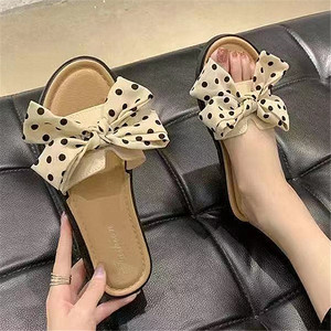 Sandales <span class=keywords><strong>à</strong></span> <span class=keywords><strong>Plateforme</strong></span> d'Été Élégantes <span class=keywords><strong>pour</strong></span> Femmes, <span class=keywords><strong>Mules</strong></span> <span class=keywords><strong>à</strong></span> Nœud Papillon, Chaussons Intérieur-Extérieur <span class=keywords><strong>à</strong></span> Bride Unique, Design Mignon avec Semelle en PVC <span class=keywords><strong>pour</strong></span> la Plage - Product Image 2