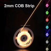 Bande LED COB ultra-fine de 2 mm, flexible, découpable, 5V 12V, 480 LED/m, RA90, blanc, rouge, vert, bleu, rose, orange, ruban LED