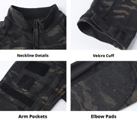 T-shirt tactique Gen4 pour homme, chemise de chasse à manches longues camouflage, vêtements de sport, uniforme camouflage, t-shirt camouflage
