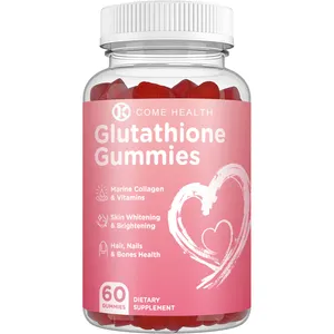 OEMプライベートラベル抗酸化GSHグミMARIN COLLAGEN & Vitamins for Hair Nails & Bones Health Skin Lightening Gummies
