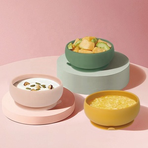 <span class=keywords><strong>Baby</strong></span> Food Supplement Anti-queda e antiderrapante Food Grade Silicone Deep <span class=keywords><strong>Bowl</strong></span> - Product Image 3