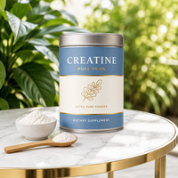 Créatine monohydrate en poudre OEM ODM 300g sans saveur 100% pure, complément alimentaire pour adultes, BCAA sans gluten pour soutenir le système immunitaire