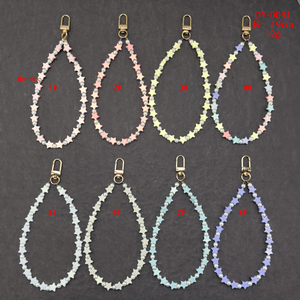 Chất Lượng Cao Đầy Màu Sắc Hình Ngôi Sao Acrylic Bead Chain Dây Đeo Vòng Tay Điện Thoại Quyến Rũ Cho Tự Làm Đồ Trang Sức, Thủ Công Những Người Đam Mê - Product Image 6