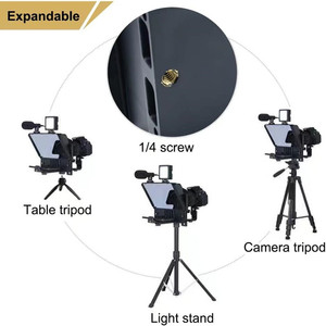 Pronstoor Điện Thoại Và DSLR Ghi Âm Mini Teleprompter Di Động Inscriber Teleprompter Tạo Tác Video Với Điều Khiển Từ Xa - Product Image 1
