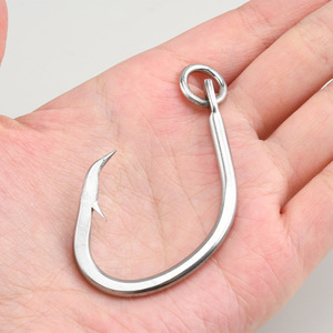Anzuelos Circulares para Pesca de Tiburón, Anzuelos Circulares de Acero Inoxidable para Atún con Anillo, Anzuelos Circulares Resistentes para Pesca Comercial - Product Image 4