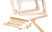 Hochwertige Kiefernholz-Leinwandrahmen 1,6*2,0CM Massivholz Natürliche Farbe Zertifiziert Anpassbar Mehrzweck-Malerei-Leinwand