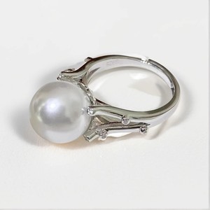 10602 DIY Pearl Accessories S925 Silver Ring Empty Set <b>Butterfly</b> Ring with 7-9mm Round <b>Beads</b> Silver Jewelry Set - Product Image 4