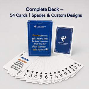 Carte da Gioco Personalizzate OEM - Giochi di Carte Aziendali Personalizzati All'Ingrosso, Completamente Personalizzabili, Ecologici, Durevoli, con Angoli Arrotondati - Product Image 2