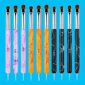 Pinceau de nettoyage professionnel pour ongles, style français, taille 12-14, avec logo personnalisé, pour salon de manucure - Product Image 4