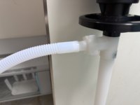 Pompe à fût verticale électrique portable 220 V pour le transfert de liquides chimiques avec jauge de dosage numérique, ensemble tout-en-un