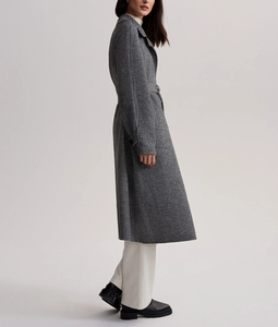 Custom Logo Elegance <strong>Women's</strong> Oversized <strong>Coat</strong> Winter Flattering <strong>Waist</strong> Belted Jacket Warm Outdoor Long <strong>Coat</strong> for <strong>Women</strong> - Product Image 3
