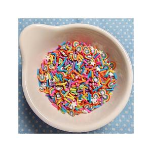 Figuras de <span class=keywords><strong>arcilla</strong></span> de corte largo de estrellas de caramelo coloridas, rociadores mezclados, rodajas de cerámica suaves para manualidades DIY, accesorios - Product Image 3