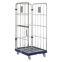 Chariot pliant robuste en acier soudé de style européen, capacité de charge 350 kg, zingué, en promotion