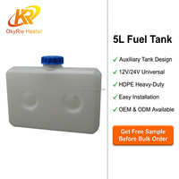 Réservoir de carburant OkyRie DFT 5L en PEHD antigel pour chauffage de stationnement diesel extérieur de véhicule