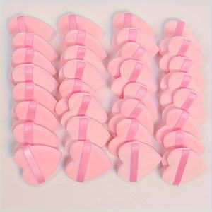 Ensemble de houppettes en velours en forme de cœur HQ Mixed Proc Discount, hypoallergéniques, éponge floquée, fond de teint/contouring, sans parfum, maquillage - Product Image 2