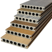 Revêtement de terrasse extérieur en WPC de luxe, co-extrusion, antidérapant, imperméable, écologique, résistant aux fissures, anti-UV, adapté aux pieds nus