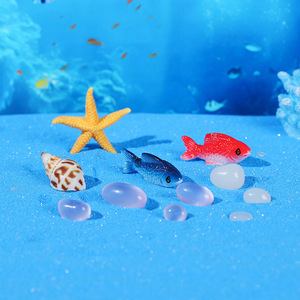 Adornos de Resina de Vida Marina, Estrellas de Mar, Peces, Conchas, Decoraciones para Acuarios, Manualidades de Decoración para el Hogar - Product Image 1
