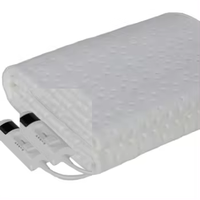 Sous-couverture électrique ultrasonique 55W * 2, réglages de chaleur 0-1-2-3-0, tissu non tissé, 100% polyester, 160*140cm,double