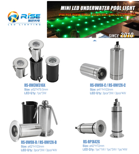 ไฟใต้น้ำ <span class=keywords><strong>RISE</strong></span> 3W RGB เปลี่ยนสีได้ มาตรฐาน IP68 สำหรับสระว่ายน้ำ  วัสดุสแตนเลส 316 ปรับความสว่างได้ เหมาะสำหรับบ่อน้ำ - Product Image 6