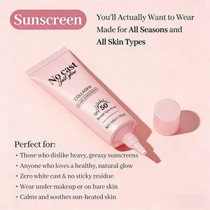 Crème solaire Collagen Glow SPF 50 |   Sans effet blanchâtre, protection à large spectre pour une peau éclatante et hydratée - Product Image 5