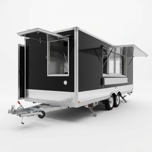 Remorque alimentaire mobile carrée SL-6Z avec toilettes pour snacks, hot-dogs, pizzas, kebabs, frites pour cuisines de concession - Product Image 1