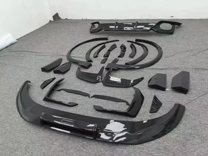 Kit de carrosserie en fibre de carbone pour RSQ8 Upgrade <span class=keywords><strong>ABT</strong></span> Style Auto Parts, y compris le diffuseur arrière de sourcil de roue à lèvre avant, nouveau plastique - Product Image 2