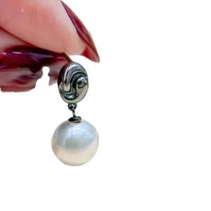 Accesorios de Plata S925 para DIY con Perlas, Joyería de Plata de Moda, Aretes con Cuentas Redondas de 9-15 mm y Bandeja Vacía para Aretes 22237 - Product Image 5