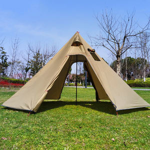 Tente pyramide de camping en plein air ultra-léger quatre saisons de camouflage pour 3-4 personnes sur mesure <span class=keywords><strong>grand</strong></span> espace <span class=keywords><strong>intérieur</strong></span> tissu Oxford UV - Product Image 6
