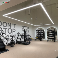 Suspension linéaire LED en profilé aluminium pour éclairage de bureau et commercial