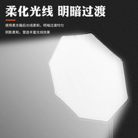Nouveau 95CM Octogonal Photographie Softbox Photo Accessoires Studio Softbox Lumière Noir Photographie Soft Box Godox Optique Snoot N/A