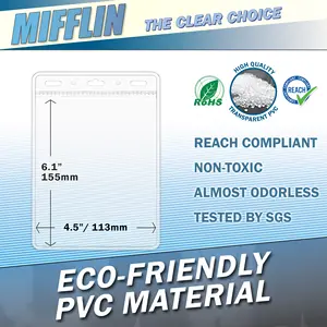 Couverture de carte en PVC souple transparente, passeport écologique, couverture durable, vente directe d'usine