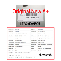 شاشة LCD أصلية مقاس 26 بوصة بدقة 1366*768 LVDS 30pins طرازات LTA260AP05 LTI260AP01 LTF260AP01 LTF260AP03 LTA260AP02 T260XW06 V0 V1 V260B3 LE1
