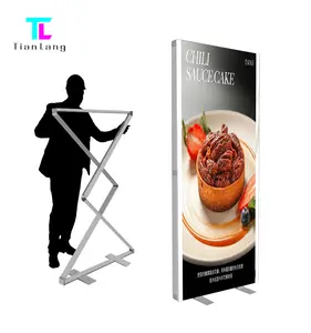 The Trade Show Booth Showcases Tension Fabric Background Seg Pop-up LED Backlight BoxesExhibition Light Box