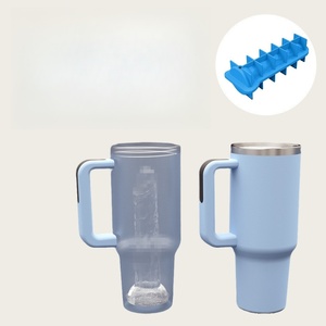 Novax Wholesale Party Spoof Ice Whiskey Maker Eco-Friendly DIY Popsicle Freezer Proof Heat Resistant Food Grade Silicone Square - Product Image 2