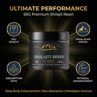 Résine de Shilajit Pure Marque Blanche OEM ODM Complément Alimentaire en Pot Fourniture en Vrac
