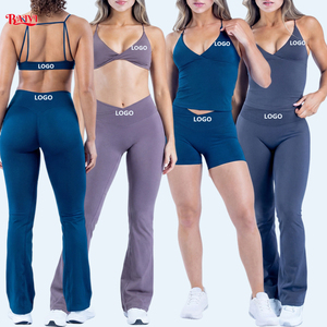 Conjuntos Deportivos de Gimnasio, Bra Deportivo Sin Costuras, Leggings Ajustados de Cintura Alta para Mujer, Traje Deportivo, Conjunto de Yoga al Por Mayor, Personalizado - Product Image 1