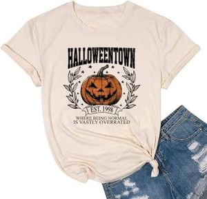 Custom Halloween Apparel <strong>Women's</strong> <strong>T</strong>-<strong>shirts</strong> Graphic Heavyweight <strong>t</strong> <strong>Shirts</strong> <strong>Women</strong> Unisex <strong>t</strong> <strong>Shirts</strong> Wholesale for Halloween - Product Image 2