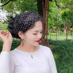 fashion elastic sweatshirt, pearl Islamic Muslim women's headscarf, Indian <b>hat</b>, headscarf - Product Image 1
