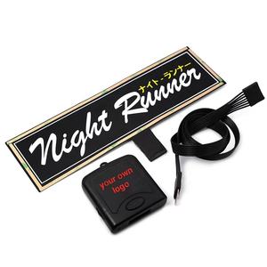 Venta caliente personalizado El Light up Led Car Window parabrisas pegatinas 5 Star Wanted Led <span class=keywords><strong>Instagram</strong></span> Panel para coche - Product Image 4