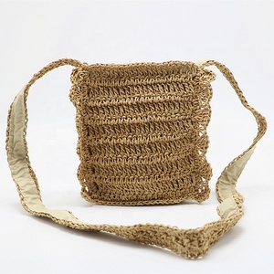 <span class=keywords><strong>Sac</strong></span> à bandoulière en paille fait main avec fermeture éclair, <span class=keywords><strong>sac</strong></span> écologique en paille, <span class=keywords><strong>sac</strong></span> à épaule le plus populaire en papier, simple pour femmes, <span class=keywords><strong>médecin</strong></span> bohème - Product Image 3