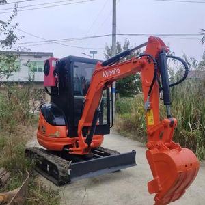 Mini-excavatrices Kubota d'origine japonaise U27/U30/U20/U15, mini-excavatrice sur chenilles hydraulique U20 d'occasion. - Product Image 5