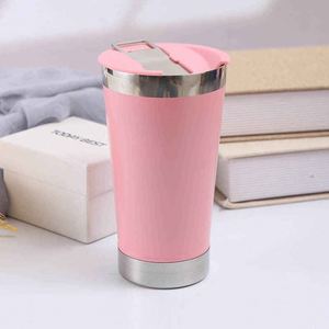 Stainless Steel Tumbler Vacuum Insulated Travel <b>Mug</b> With Lid Minimalist Design Straight Cup 12-24 Hours Thermal Insulation - Product Image 5