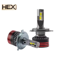 Ampoule de phare LED de voiture M8 PRO CSP 3570 65W 9005 9006 9007 H13 H4 H3 H11 9012 LED 90000LM 6000K Blanc Froid – Remplacement