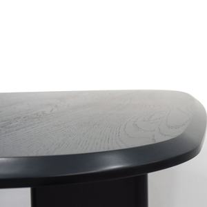 Table à manger noire robuste et moderne pour salle à manger - Product Image 4