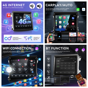 Autoradio Android Podofo 8,4 pouces 8 cœurs Qualcomm double système 4+64 Go pour Porsche Cayenne 3.1 2010-2015 avec 4G LTE / DSP OEM d'usine - Product Image 2