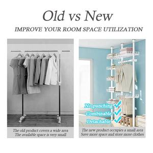 シンプルな家庭用品衣類レール高級衣類ディスプレイラック衣類を吊るすための頑丈な衣類ラック - Product Image 3