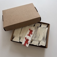 18 X 76mm Sacs en papier mini biodégradables de qualité alimentaire enduits de cire, couleur glassine, 600 pièces/boîte, 36 boîtes/carton